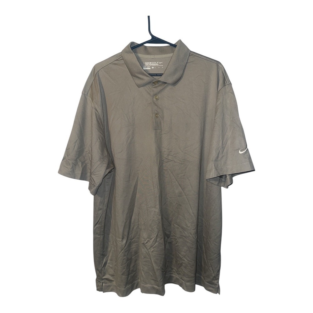 Nike Dri-Fit Mens Gray Golf Tour Performance Polo Shirt, XL